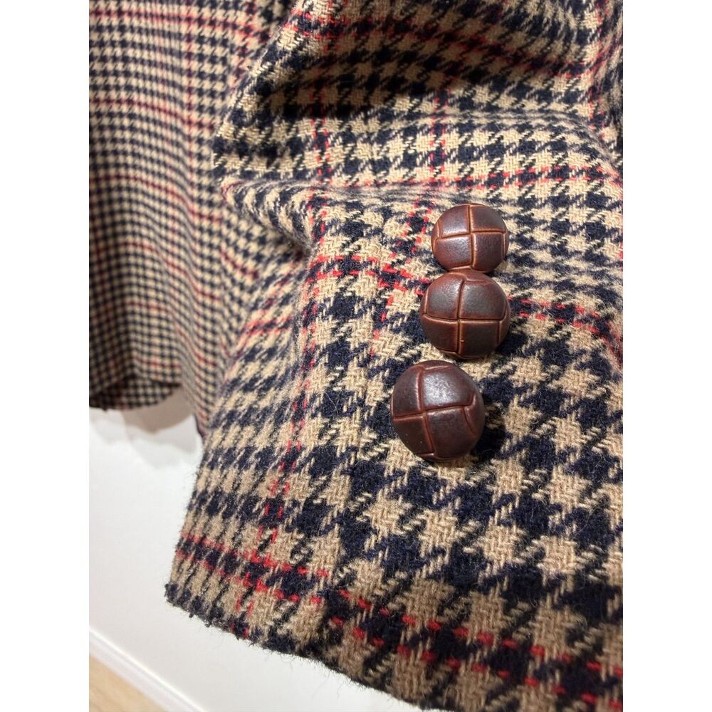 Vintage Wool Blazer Women 18 (Vintage 18) Houndstooth Blend Jacklyn Smith - Picture 2 of 8